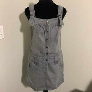 Mossimo Gray Washed Denim Skirt Jumper